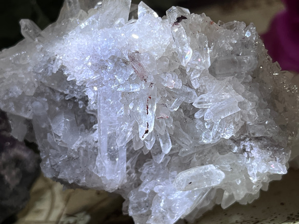 ヒマラヤ　マニカラン産　花水晶  クリスタル　原石　クラスター　フラワー　勾玉 13枚目の画像
