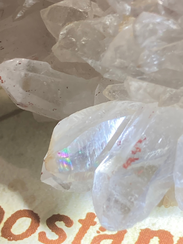 ヒマラヤ　マニカラン産　花水晶  クリスタル　原石　クラスター　フラワー　勾玉 5枚目の画像