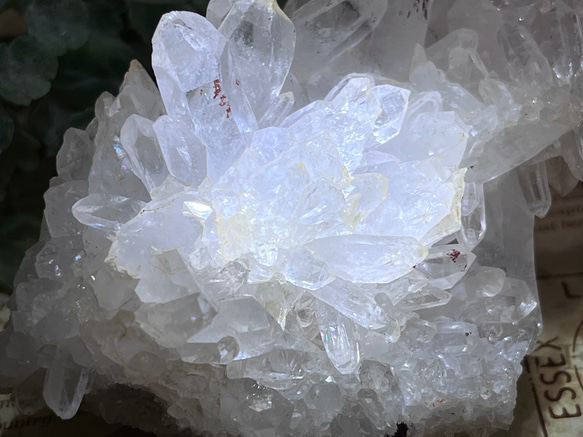 ヒマラヤ　マニカラン産　花水晶  クリスタル　原石　クラスター　フラワー　勾玉 2枚目の画像