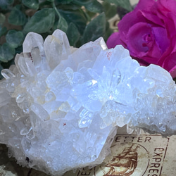 ヒマラヤ　マニカラン産　花水晶  クリスタル　原石　クラスター　フラワー　勾玉 3枚目の画像