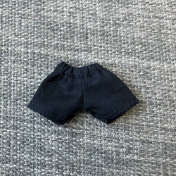 オビツ11 ショートパンツ　黒　コットン 1枚目の画像