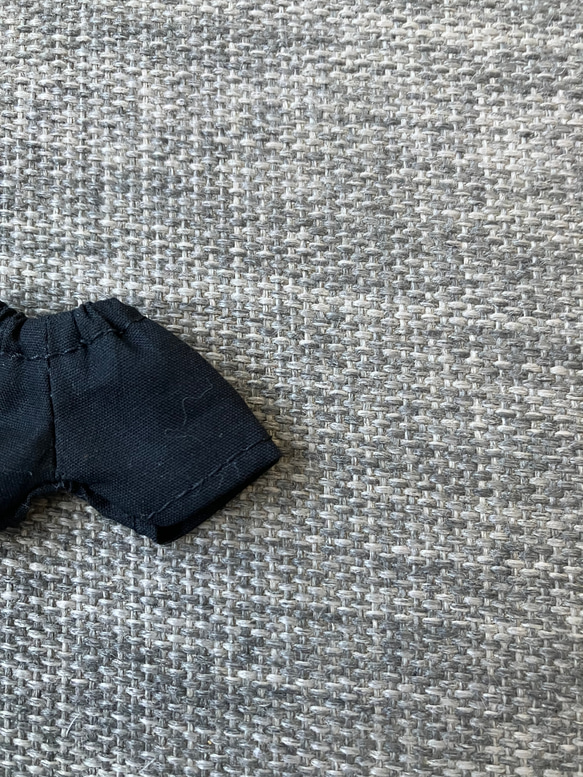 オビツ11 ショートパンツ　黒　コットン 3枚目の画像