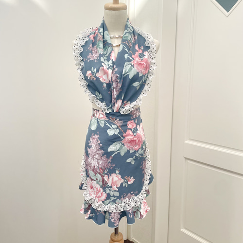 フラメンコエプロン・ピキージョセット花柄くすみカラー その他