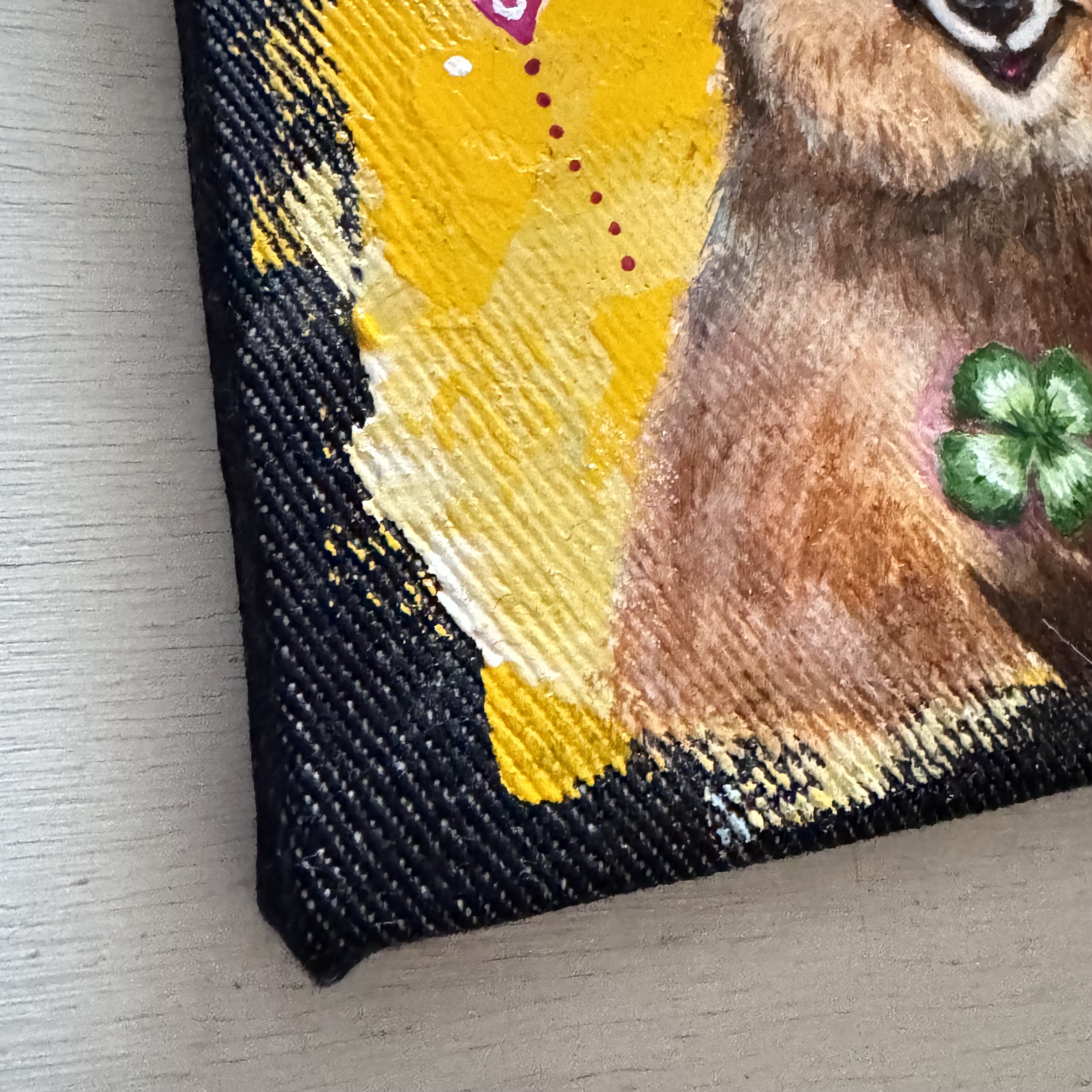 ジャーマン シェパード 油絵 手描き 原画 油彩画 ジャーマン