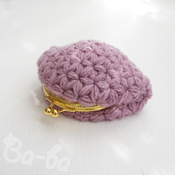 Ba-ba ♡ Jasmine Stitch crochet coinpurse No.C1729 第1張的照片