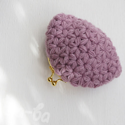 Ba-ba ♡ Jasmine Stitch crochet coinpurse No.C1729 第5張的照片