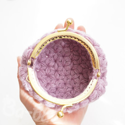 Ba-ba ♡ Jasmine Stitch crochet coinpurse No.C1729 第7張的照片