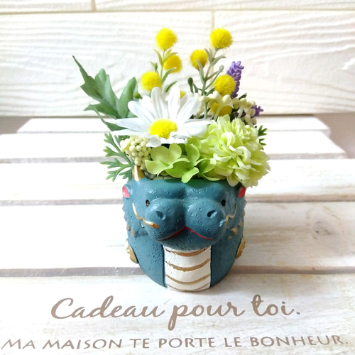 p♡ ミモザのフラワーアレンジメント2点 p♡ ミモザのフラワーアレンジメント2点 p♡ ミモザのフラワー