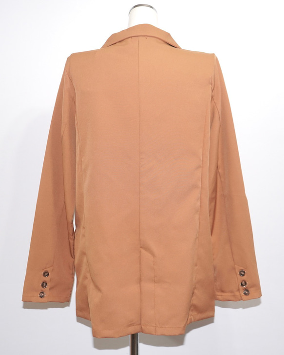 Double Breasted Tailored Jacket (camel) コート ブラウン 茶色　 上品 きれいめ 12枚目の画像