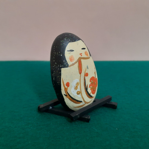 ストーンアート 石こけし(c) 立体・オブジェ makochin 通販 17158634