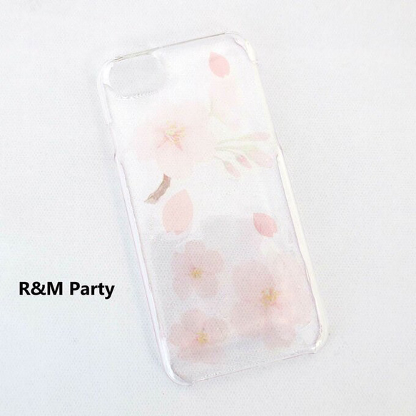 桜 レジン柄スマホケースiPhone15/15Pro/iPhone14/iPhone12/iPhone11 2枚目の画像