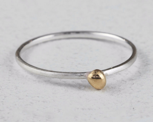 k18 SILVER UZU コンビリング #9 K18 silver950コンビ】Chou コンビ