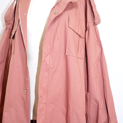 Balloon Sleeve Military Long Jacket Coat (pink)*with Belt 15枚目の画像