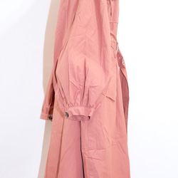 Balloon Sleeve Military Long Jacket Coat (pink)*with Belt 14枚目の画像