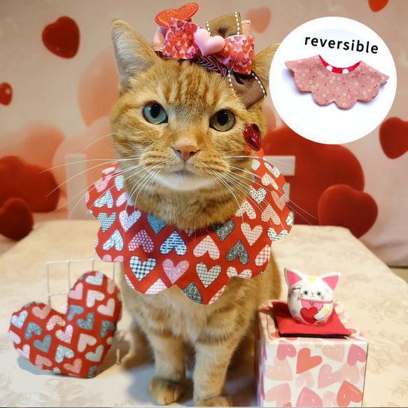 1枚で2度かわいい♡リバーシブルスタイ】neco neco スタイ