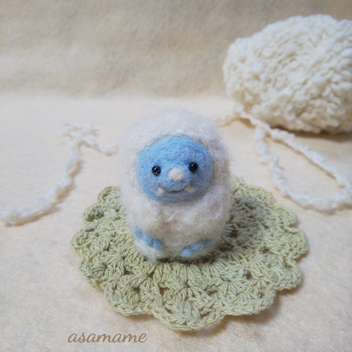 羊毛フェルト　オーダー　Eブルブリー　顔半立体 羊毛フェルト オーダー EブルFブルブリー 顔半立体