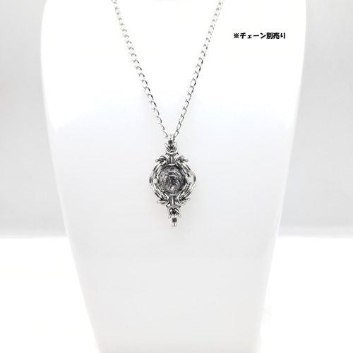 漆黒針! ブラックトルマリン イン クォーツ ペンダントトップ