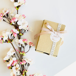 桜　ギフト　プチギフト　おしゃれ　可愛い　人気　おすすめ　造花　フラワーギフト　癒し　透明　香水　春色　ピンク　お祝い 4枚目の画像