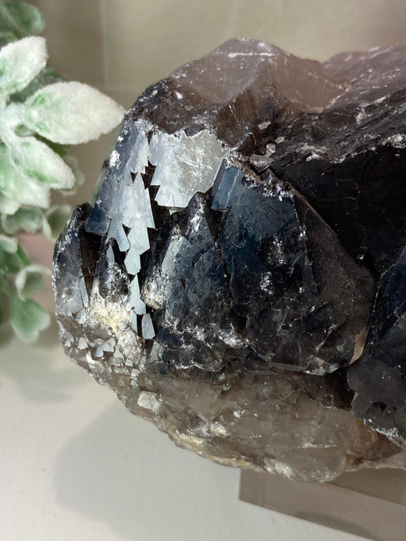 エッチドクォーツ　モリオン　黒水晶　原石　ラフストーン 蝕像水晶 ジョージ様お取置き カテドラル✨ モリオン 黒水晶 原石 ラフ