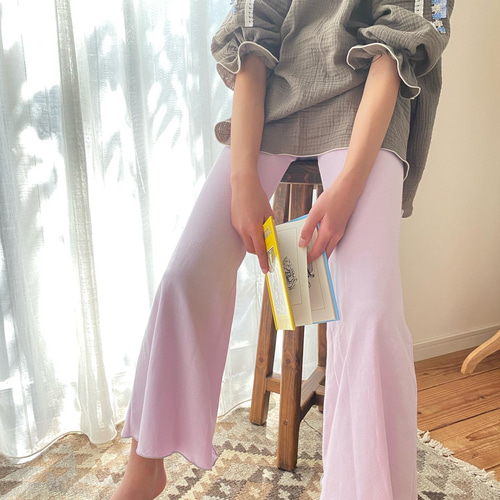 受注製作】肩フリルのガーゼワンピース【ホワイト/カーキ】100〜140