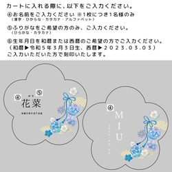 アクリル名前札【Flower】おひなさま 命名書 ひなまつり お雛様 かわいい インスタ 映え 装飾 おしゃれ 初 節句 5枚目の画像