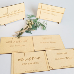 ☆スタンド付☆ 席札 ネームプレート プレースカード 自立タイプ 席次