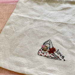 embroidery yoga pose pouch5 3枚目の画像