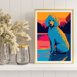 【ワンダフルライフ - トイプードル犬 No.8】アートポスター 犬の絵 犬の絵画 犬のイラスト 8枚目の画像