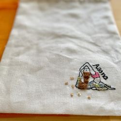 embroidery yoga pose pouch8 3枚目の画像