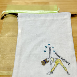 embroidery yoga pose pouch10 4枚目の画像