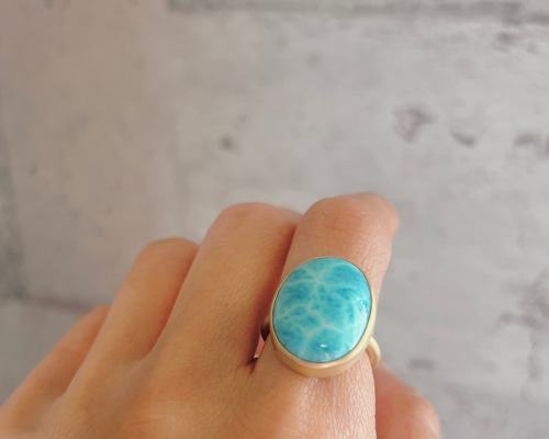 K18ラリマーリング 07118a33e4e781b3ddf9efbb52609c