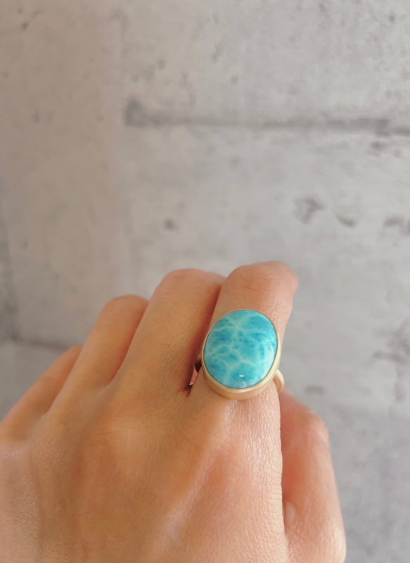 K18ラリマーリング k18 ラリマーリング 指輪・リング Honey❤︎ 通販 17160083