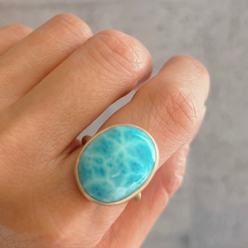 K18ラリマーリング k18 ラリマーリング 指輪・リング Honey❤︎ 通販 17160083