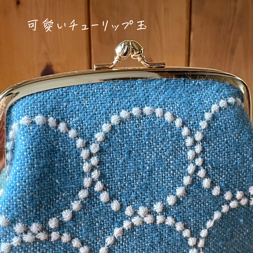 ミナペルホネンタンバリン がま口ポーチ コスメポーチ