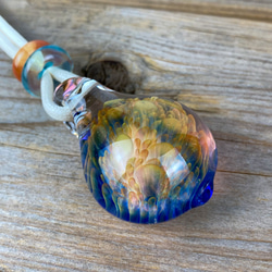 Fume Dot Glass Implosion ボロシリケイトガラスペンダント WITF10 1枚目の画像