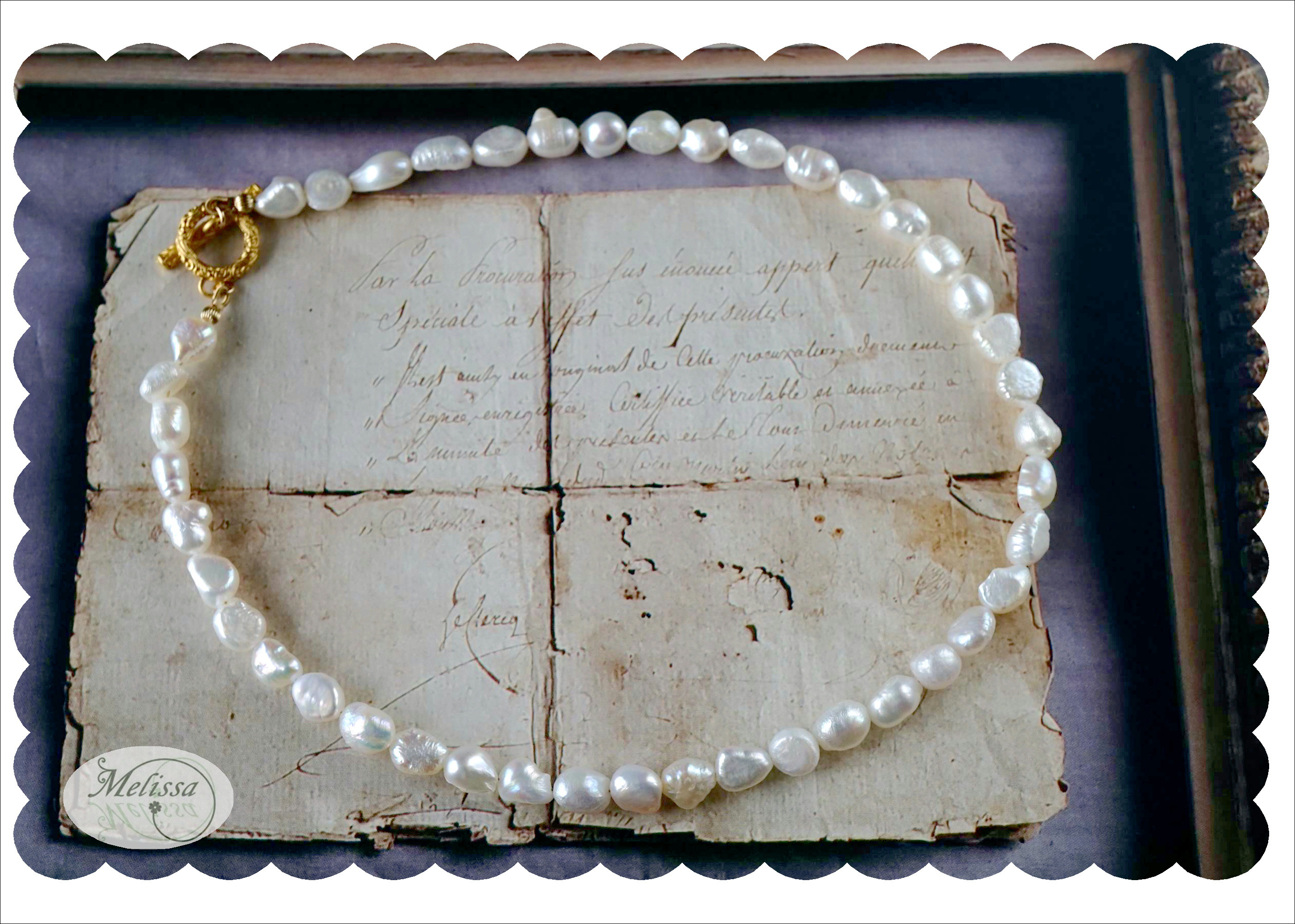 淡水バロックパールのネックレス