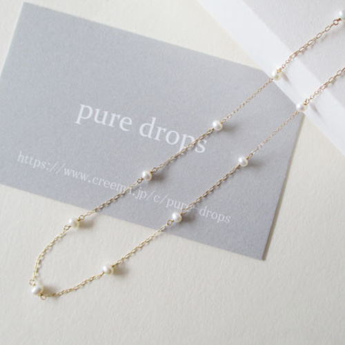 K18WG ベビーパール　ネックレス TASAKI - 田崎真珠 ネックレス K18WG ベビーパール ホワイト