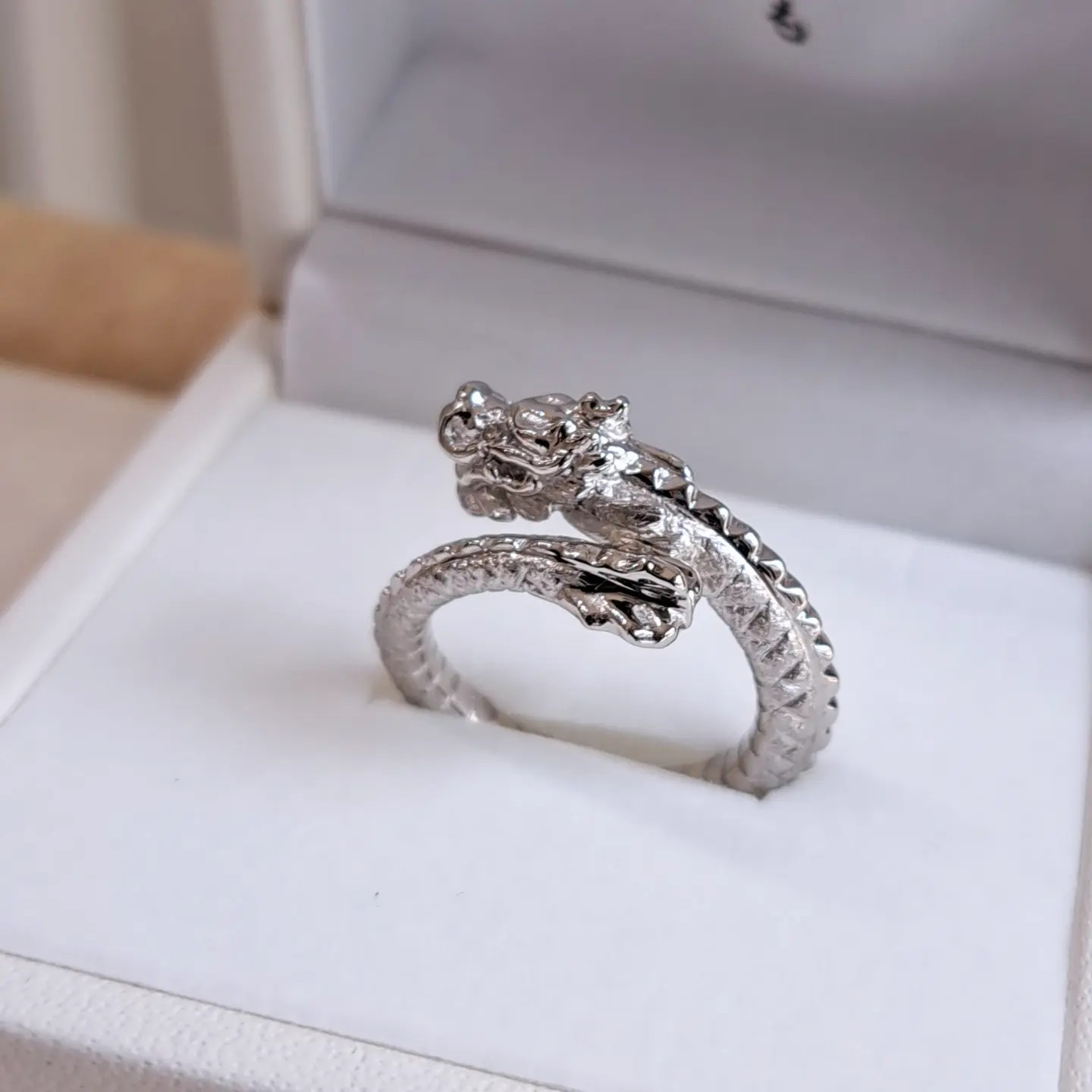 【 プラチナ 龍 指輪 】 プラチナ 龍リング  龍アクセサリー  龍   プラチナ龍  縁起物 龍指輪プラチナ 京都