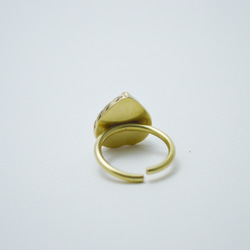 簡單系列-草莓晶‧黃銅開放戒圍戒指‧Type1 第3張的照片