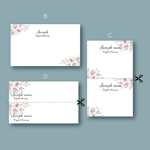 アクセサリー台紙/ピアス台紙/ネイルチップ台紙/くすみカラーの