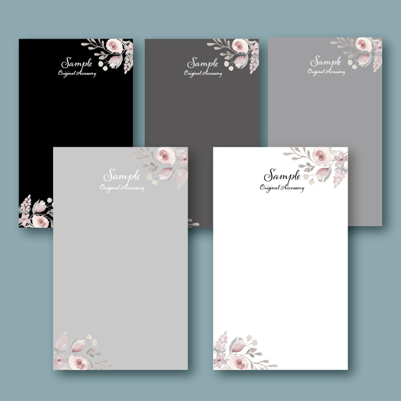 アクセサリー台紙/ピアス台紙/ネイルチップ台紙/くすみカラーの