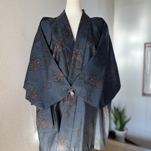 着物リメイク323 大島紬から作務衣 迎春用に 6bafbe95236089ca8987b1bc296996