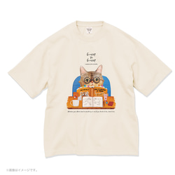 厚みのあるBIGシルエットTシャツ「トラになりたいネコ」 /送料無料 6枚目の画像