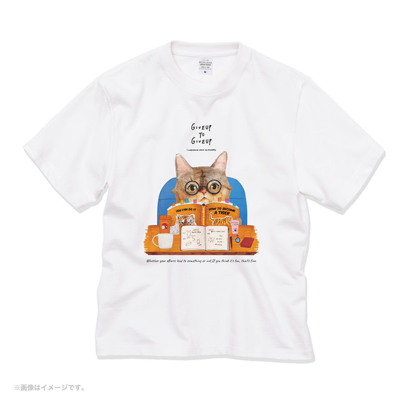 厚みのあるBIGシルエットTシャツ「トラになりたいネコ」 /送料無料 4枚目の画像