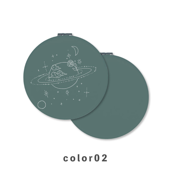 行星太陽系土星太空緊湊型鏡子折疊放大鏡薄 NLFT-MRR07-02k 第3張的照片
