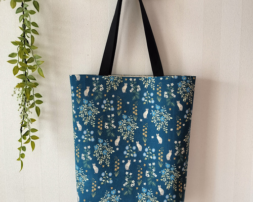 マチャケ様　お花刺繍風　マチありＬサイズ グラニーバッグ　ハンドメイド マチャケ様 お花刺繍風 マチありLサイズ グラニーバッグ ハンドメイド
