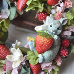 うさぎと苺＊ベリーのwreath 5枚目の画像