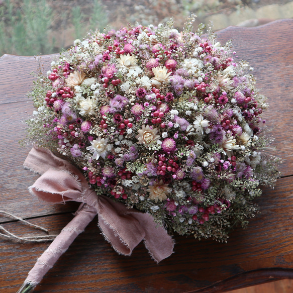 ドライフラワー スワッグピンクペッパーベリー