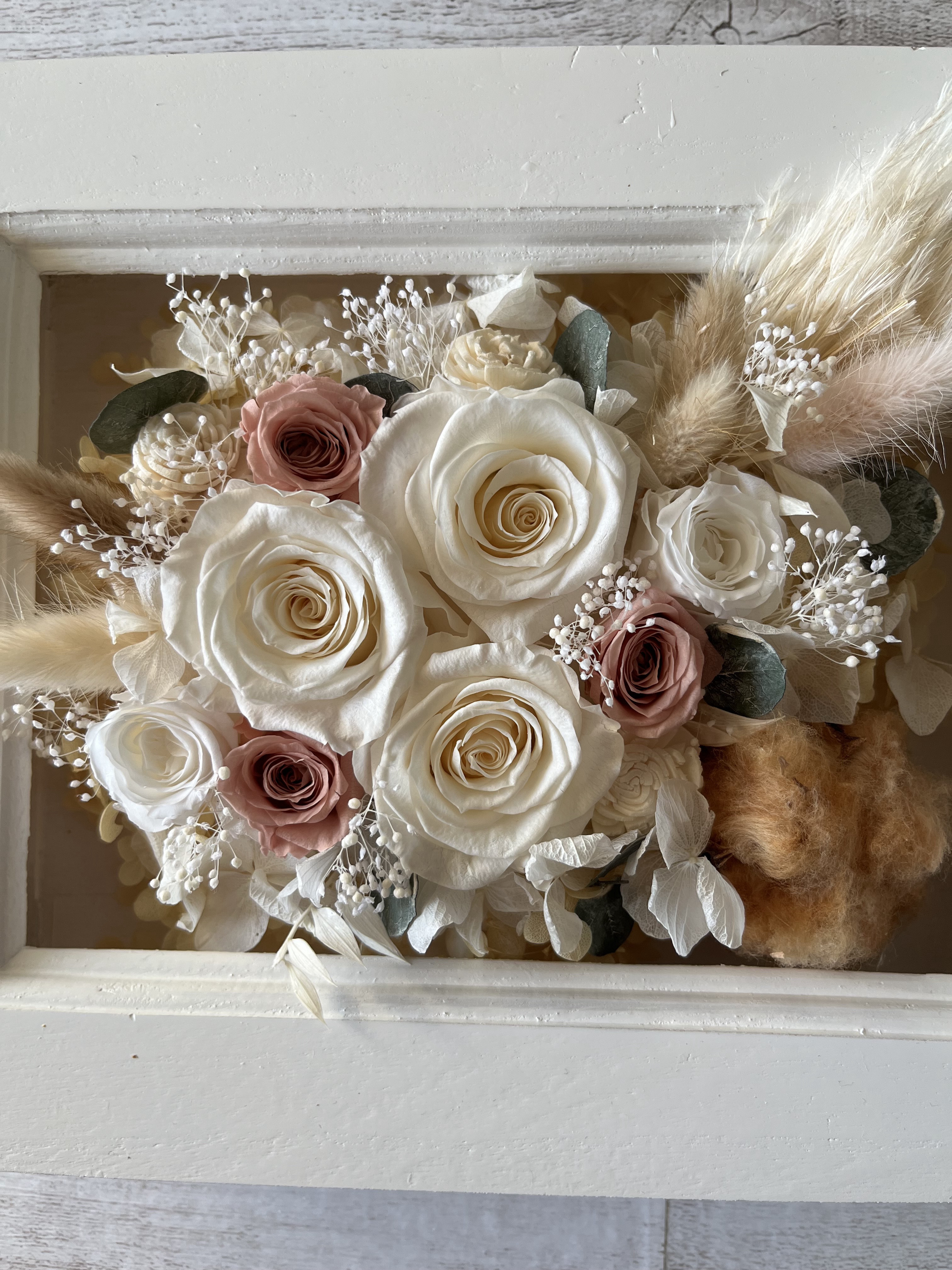 プリザーブドフラワー壁掛け