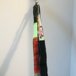 strap ストラップ　手縫い　手編み　布製　毛糸　肩掛けストラップ　スローファッション　ハンドメイド　1938 2枚目の画像